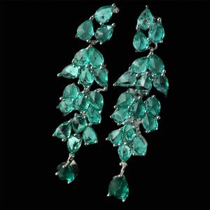 ✨Stunning Green Rhinestones Dangling Earrings